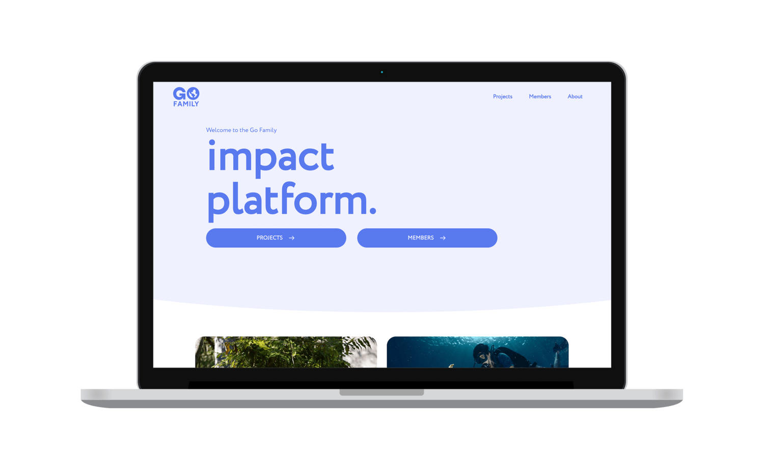 Impact platform mockup 1